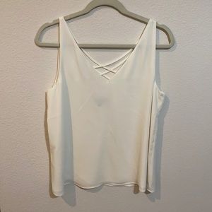 Express white chiffon top size M NWOT